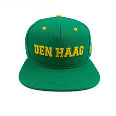 China Wholesale 6 Panel Hip Hop Vintage Sports Cotton Green Color Snapback Hat Cat Gorras De Beisbol Custom 3d Logo for sale