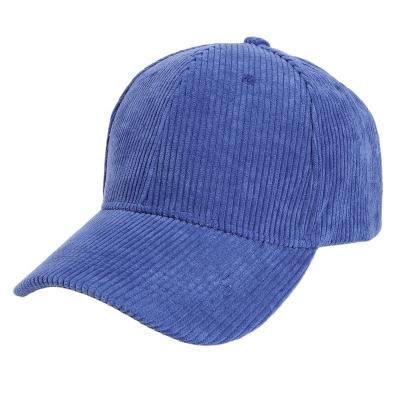 China JOINT Supplier Custom Logo 6 Panel Cotton Adult Adjustable Corduroy Plain 100% Comfortable Baseball Hat for sale