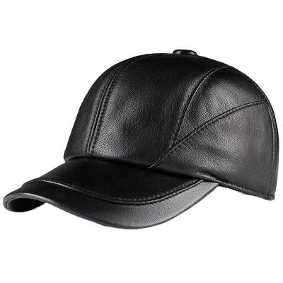 China COMMON Supplier Design Autumn Winter Hats Wholesale Design Stylish Custom Black Leather Hats For Men for sale