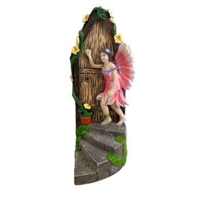 China Other New Design Fairy Garden Gate Miniature Outdoor Magical Fairies Delight Fairy Gate Garden for sale