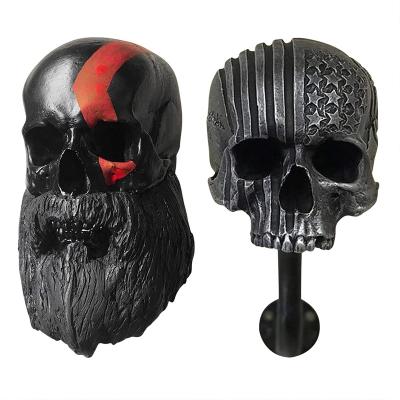 China New Skull Europe Motorcycle Helmet Motorcyclist Bracket Resin Craft Ornament for sale