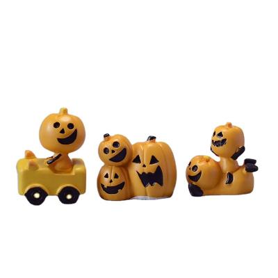 China New World Halloween Pumpkin Miniature Resin Ornament Ghost Festival Supplies Bar KTV Decoration Props for sale