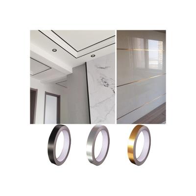 China Home Modern Flat Self Adhesive Decorative Ceiling Tape Edge Wall Vinyl Decorative Strip for sale