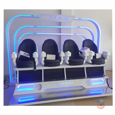 China Aluminum 4 Seat VR Cinema 9d 1 - 6 Seats VR Roller Coaster Amusement Ride Machine for sale