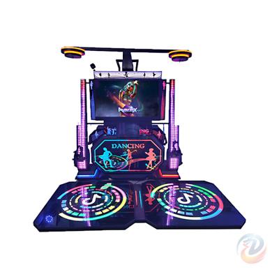 China VR dancing machine 9d musical instruments video games dance simulator arcade machine for vr amusement park 130*78*240cm for sale