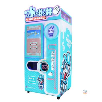 China Snack Factory Soft Ice Cream Vending Machine Automatic Cash Operated for sale