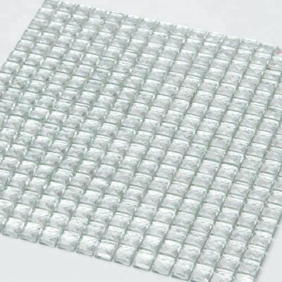 China Flooring Soulscrafts 13 Faces Square Silver Shine Slab Mirror Glass Mosaic for sale