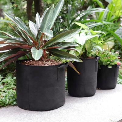 China Wholesale Breathable Heavy Duty 300Gsm Aeration Cloth Flower Pot 7 Gallon Nonwoven Cloth Pot Aeration Cloth Pots for sale