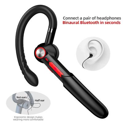 China Earhook BT5.0 In-Ear M-100 Headset TWS Earbuds Business Earbuds Wireless Single Gaming Headset Handsfree Blue Sports Headset for sale