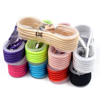 China Mobile Phone 1.5M 5FT Braided Nylon Colorful Micro USB Charger Type C Cable For Samsung Type C For Smart Phone for sale