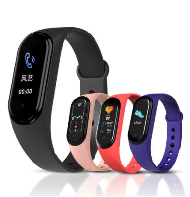 China Play Music Fitness Tracker Smart Watch Sports Wristband Heart Rate Blood Pressure Smartband Health Wristwatch M5 Wristwatch for sale