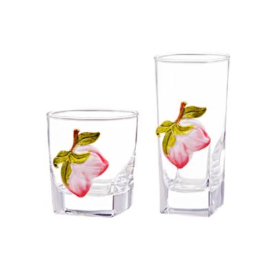 China China 270ml Fruit Tumbler Cup Cup Drinking Enamel Craft Wine Stemless Crystal Water Premium Glass Party And Holiday Glass Hot Stamping Gift for sale