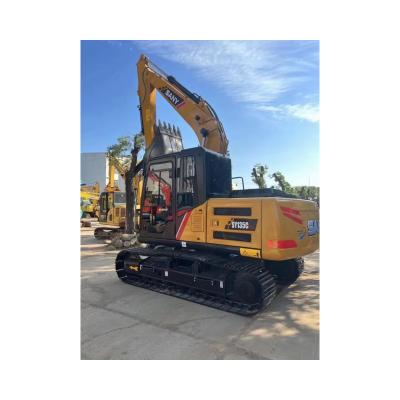 China Sany 135 second hand excavator sold 90% new middle hook machine in China construction machinery trade market 0.75m²; ³ for sale