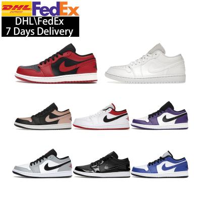 China Cheap AJ 1 EVA Low Blue Wolf Jorda 1 Low Se Women Gray Black White Mens Multiplied Toe Shoes for sale