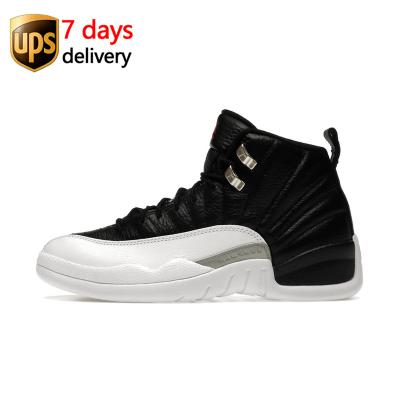 China EVA CT8013-006 Blue Red Black And White Final Jordan 12 Retro Mens Shoes for sale