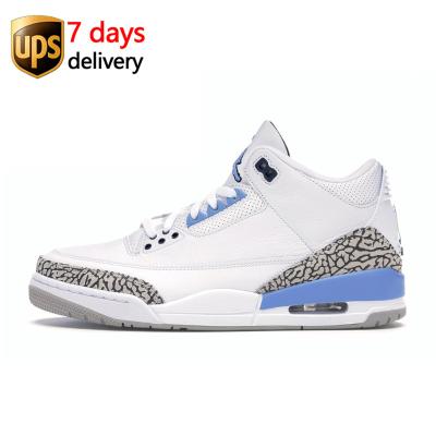 China EVA LOW MOQ CT8532-104 UNC all SneakerJordan men's women's fashion basketball shoes 3 style for sale