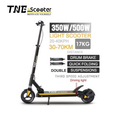 China 2020 New Arrival Fashionable Lightweight OEM 8inch TNE Venus 350w/500w/36v/48v Adult Portable Folding Electric Scooters for sale