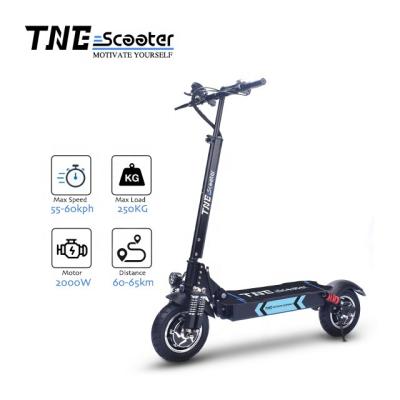 China 2020 TNE V3 10 inch best outdoor sports eletric scooter double 80 kilometers adults for sale