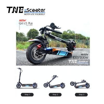 China On stock 2020 TNE V3 plus 10 inch W 1000 turbo 10inch scooter electric sxt foldable scooters for sale