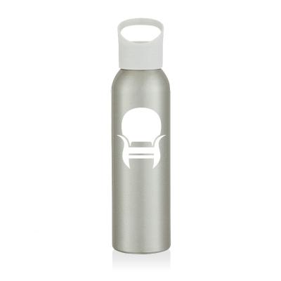 China 20 oz viable. Custom Aluminum Camping Portable Transparent Leakproof Bottle Travel Outdoor Sport Juice Bottle Food Grade Aluminum Bottle for sale