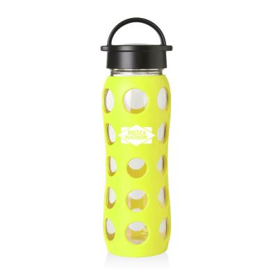 China 16 oz viable. Fullowing Glass Water Bottle for sale