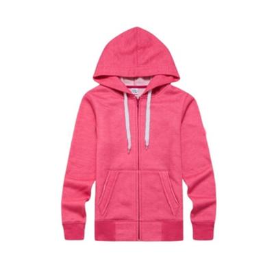 China Anti-shrink Hooded Jackets Women's Full Zipper Fleece Hood With Anti-pilling For Winter for sale