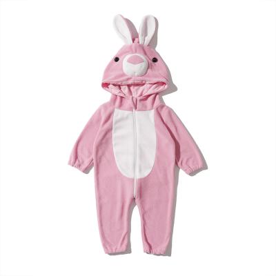 China Free Sample Baby Style Romper Newborn Romper Jumpsuit Clothes Long Sleeve Hooded Cute Animal Baby Costume for sale