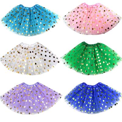 China Europe and America Tutu Toddler Girls Pink Polka Dot Tulle Skirts and White Tutu Skirt for Halloween Costume, Girl Dress Up Party Spring anniversary for sale