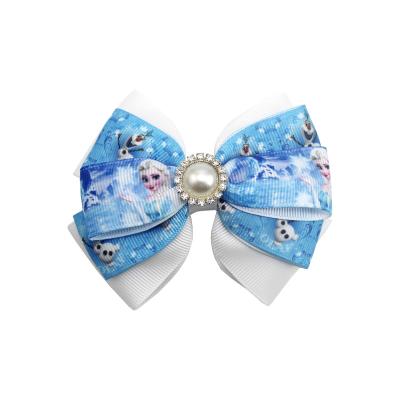 China Cartoon Hair Bows Cute Boutique Hair Clip For Girls 4 Inches for sale