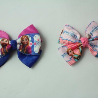 China Popular Frozen Cloth Ribbon Hair Clip Wholesale for sale