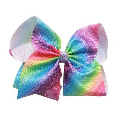 China 6 inch summer colorful hai bows donut hair clips for girl Sacarla-933 for sale