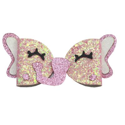 China 4 inch cute animal hair hangers shiny boutique hair clip for girls 4 inch for sale