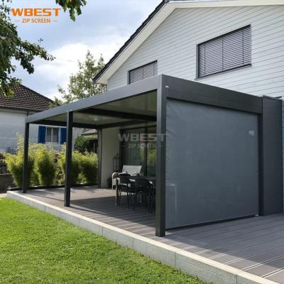 China Fully Automatic Retractable Pergola Easily Assembled Aluminum Exterior With Louvered Roof for sale