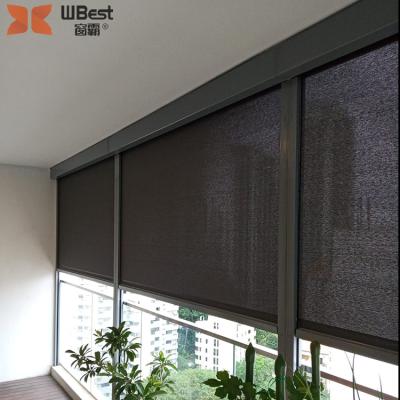 China Eclectic Motorized Exterior Roller Blinds Exterior Blinds Zip Track Exterior Blinds Zip Screen for sale