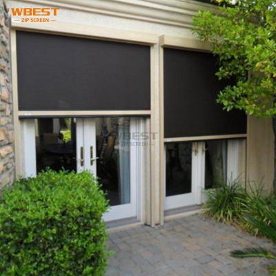 China ROMAN Factory Customized Outdoor Roller Blind Windproof Rain Blind Fabric for sale