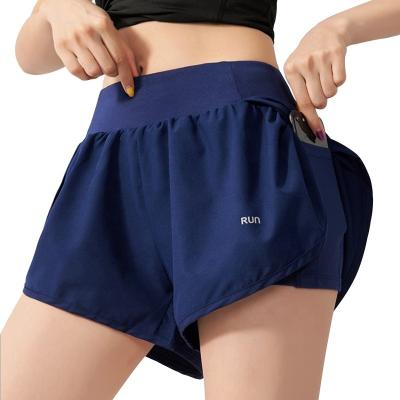 China 2021 Anti-wrinkle new summer high quality women lysho fashion arrival high waist with pockets yoga booty shorts for sale