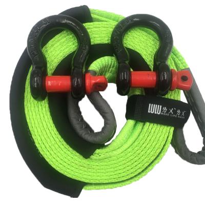 China LULU Heavy Duty Recovery Car Tow Rope Bribe Tow Straps 5000kg 11000lbs for sale