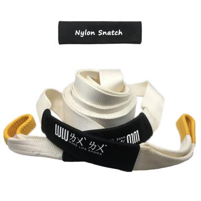 China Tow Car LULU Material 100% Nylon Heavy Duty Snatch Strap for sale