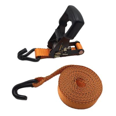 China Woven Polyester Classic And Heavy Duty Thickening Pattern Rack Ratchet Strap for sale