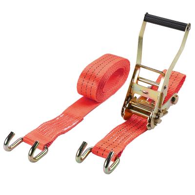 China Durable Polyester 2 Inch 50mm U Claw 5000kg Ratchet Belt Strap for sale