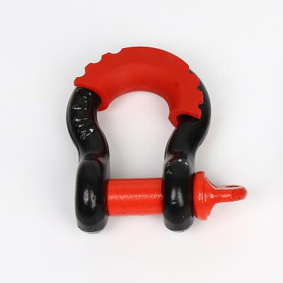 China 3/4 Inch Custom Size Heavy Duty Forged ALLOY STEEL Shackle With Red Insulator for sale