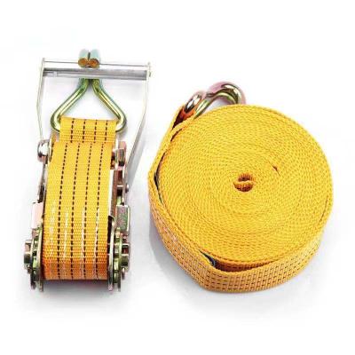 China Polyester Tie Down Ratchet Straps, Lashing Strap, Cargo Lashing Belt for sale