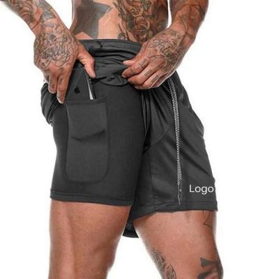 China Custom Liner Mens Anti-Wrinkle Pocket Sports Running Shorts, Breathable Casual Workout Jogging Shorts For Men for sale