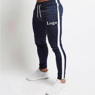 China Wholesale Custom Anti-Static Blue Mens Sports Jogger Loose 100% Cotton Sweatpants For Men for sale