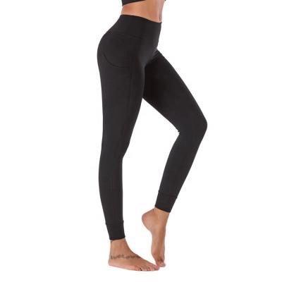 China Breathable High Quality Moisture Wicking High Waisted Tight Fitness Yoga Pants With Pocket for sale