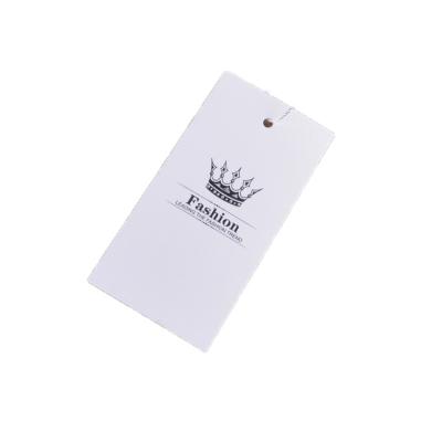 China Custom Garment Hang Tags Recyled Logo Paper Tag Free Design Printing Paper for sale