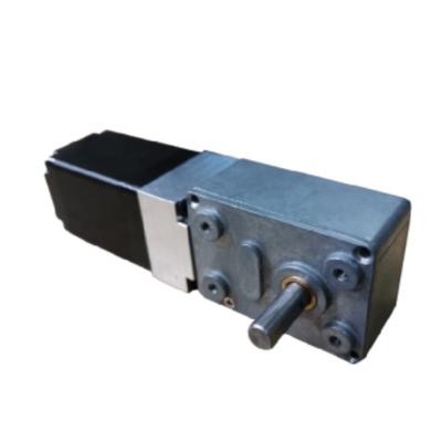 China Drip-proof Reliable High Performance NEMA11 Stepper Motor With Worm Gearbox Reducer for sale