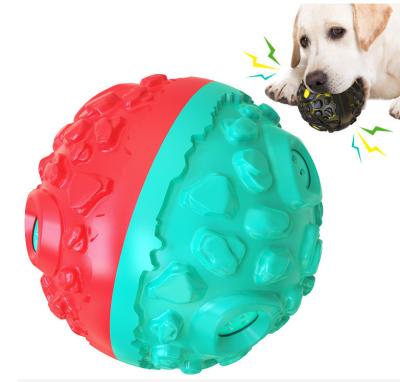 China Natural Rubber Dog Stocked Toys Dogs Chew Toys Tooth Treat Ball Extra-Hard Interactive Cleaning Elasticity Ball For Pets Products for sale