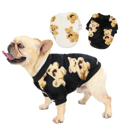 China Winter Sustainable Wholesale Warm Puppy Pet Clothes Hoodie Two Legs Luxury Designer Dog Clothes 2021 for sale