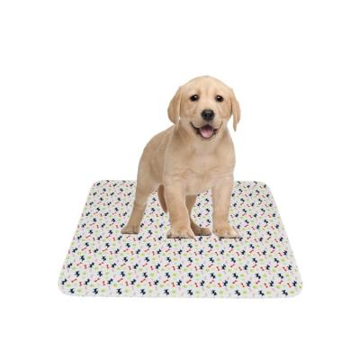 China Viable Fast Absorbent Waterproof Machine Washable Pee Pad Reusable Pet Urine Pad Puppy Pad for sale